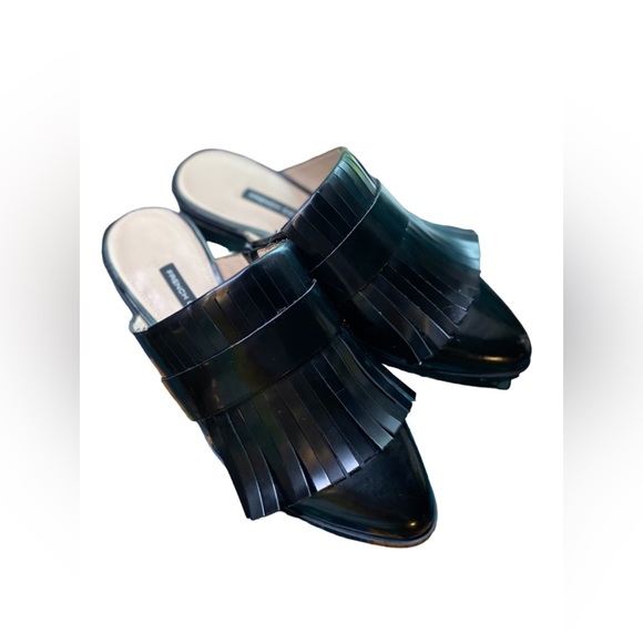 French Connection Shoes - French Connection | Size 7 black shiny mules
